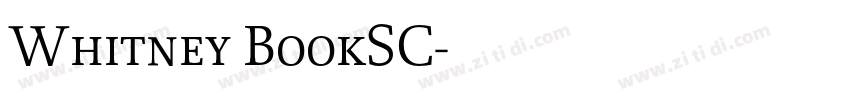 Whitney BookSC字体转换